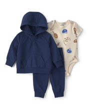 Cargar imagen en el visor de la galería, 3-Piece Football French Terry Layering Set - Navy Blue
