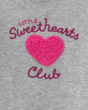 Cargar imagen en el visor de la galería, 2-Piece 'Little Sweethearts Club' Long-Sleeve Bodysuit &amp; Pant Set - Pink/Grey
