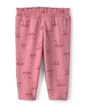 Cargar imagen en el visor de la galería, 2-Piece Bow Long-Sleeve Bodysuit &amp; Pant Set - Pink
