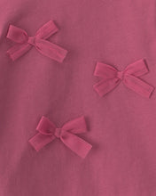 Cargar imagen en el visor de la galería, 2-Piece Bow Long-Sleeve Bodysuit &amp; Pant Set - Pink
