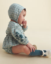 Cargar imagen en el visor de la galería, 3-Piece Flannel Long-Sleeve Bubble Set - Green
