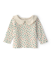 Cargar imagen en el visor de la galería, 3-Piece Floral Corduroy Long-Sleeve Dress Set - Pink/Cream
