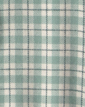 Cargar imagen en el visor de la galería, 2-Piece Plaid Flannel Long-Sleeve Top &amp; Pant Set - Green/Indigo

