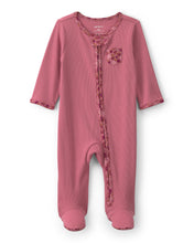 Cargar imagen en el visor de la galería, Floral Cotton 2-Way Zip Sleep &amp; Play Pajamas - Pink
