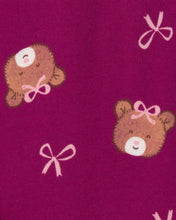 Cargar imagen en el visor de la galería, 5-Pack Teddy Bear Short-Sleeve Multipack Bodysuits - Pink/Purple
