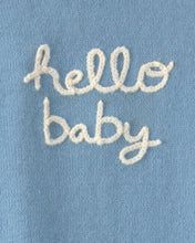 Cargar imagen en el visor de la galería, 2-Piece 'Hello Baby' Long-Sleeve Top &amp; Pant Set - Blue
