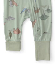 Cargar imagen en el visor de la galería, Desert PurelySoft™ 2-Way Zip Sleep &amp; Play Pajamas - Green
