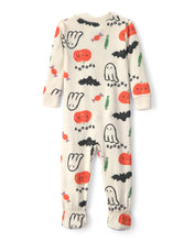 Cargar imagen en el visor de la galería, 1-Piece Halloween Snug Fit Footed Pajama - Cream
