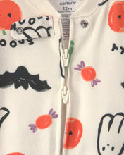Cargar imagen en el visor de la galería, 1-Piece Halloween Snug Fit Footed Pajama - Cream
