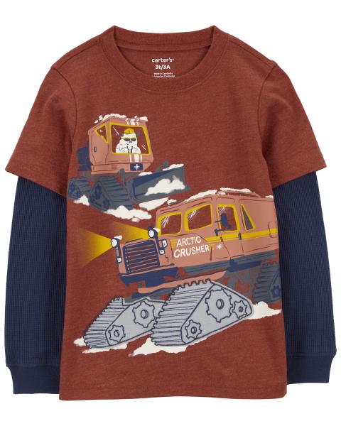 Snow Plow Layered-Look Tee