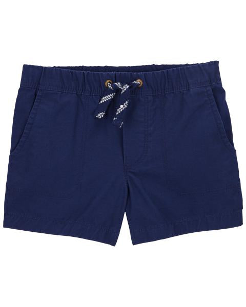 Pull-On Canvas Shorts