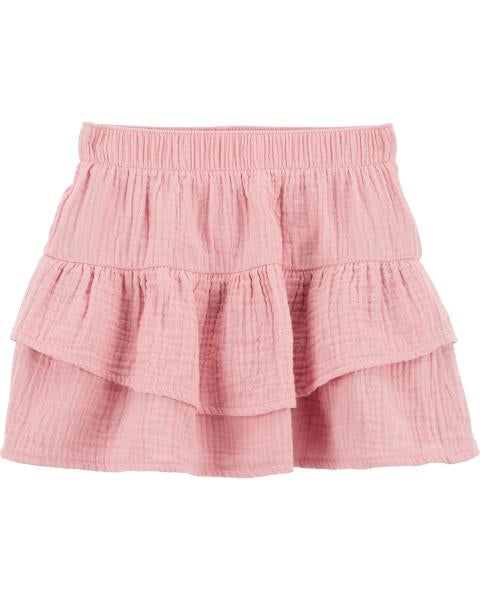 Tiered Gauze Skort