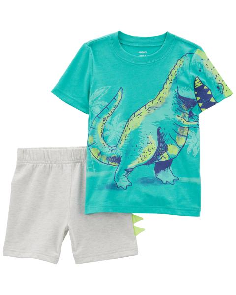 2-Piece Dinosaur Tee & Short Set