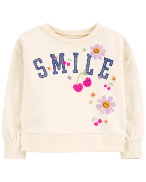 Smile Floral Sweatshirt