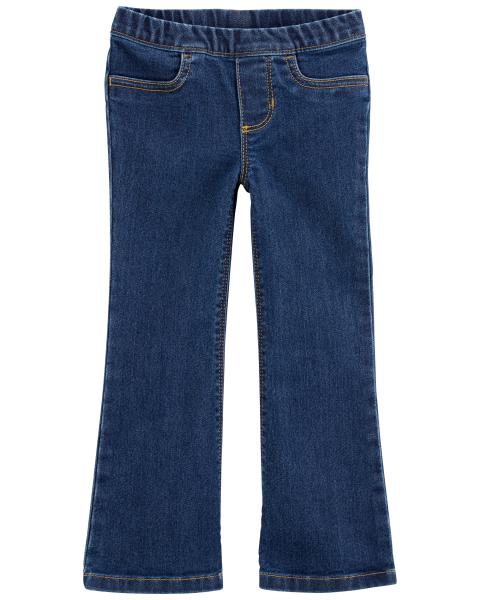 Flare Pull-On Denim Jeans