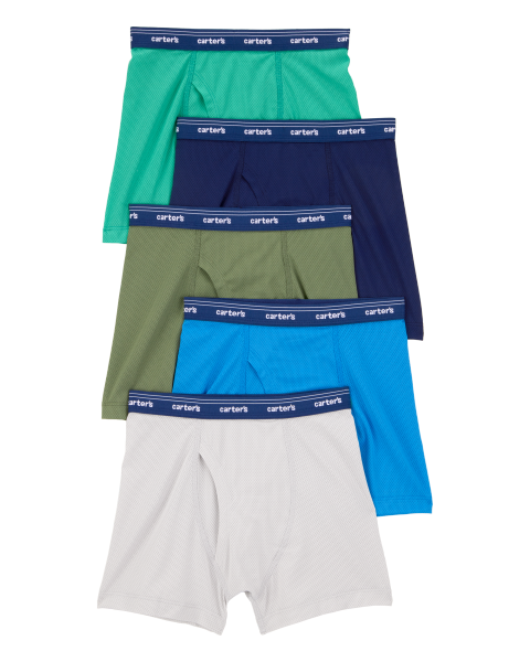 5-Pack Active Mesh Boxer Briefs Underwear