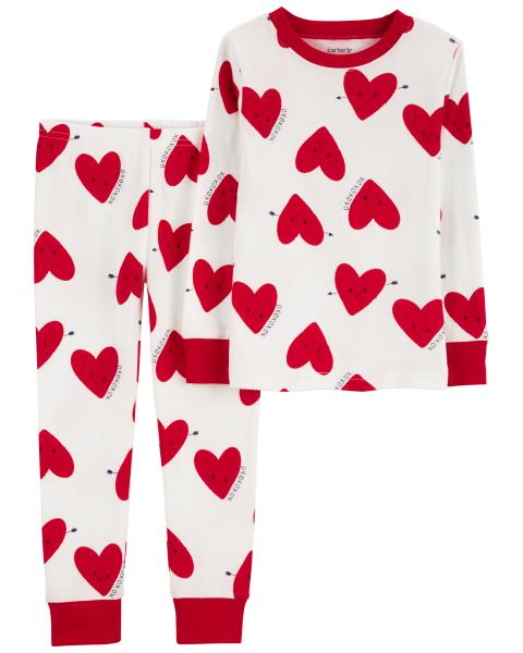 2-Piece Valentines Day 100% Snug Fit Cotton Pajamas