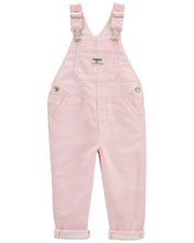 Cargar imagen en el visor de la galería, Knit Denim Hickory Stripe Overalls - Pink
