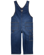 Cargar imagen en el visor de la galería, Stretch Denim Overalls - Dark Wash
