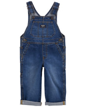 Cargar imagen en el visor de la galería, Stretch Denim Overalls - Dark Wash

