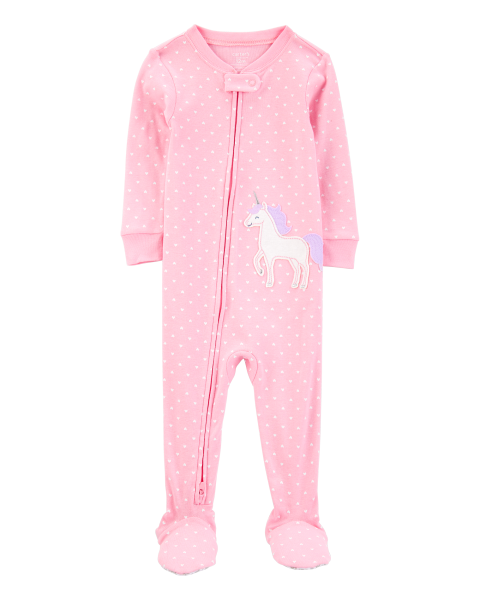 1-Piece Unicorn Cotton Footie Pajamas