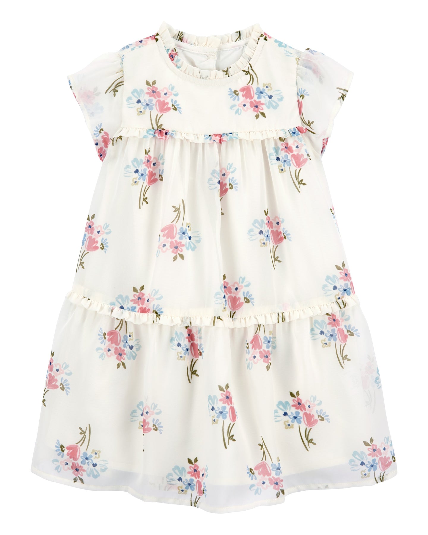 Floral Short-Sleeve Dress