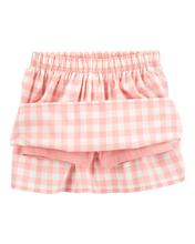 Cargar imagen en el visor de la galería, 2-Piece Gingham Skort Outfit Set
