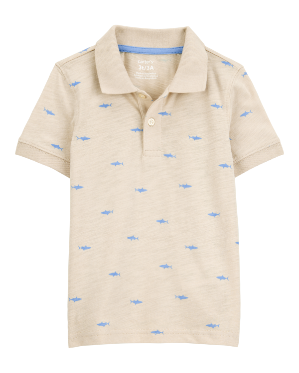 Shark Polo Shirt - Khaki