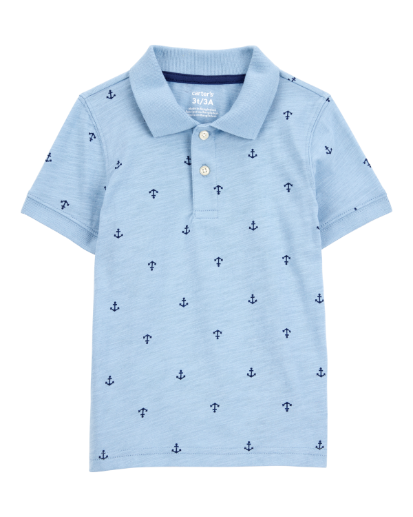 Anchor Polo Shirt - Blue