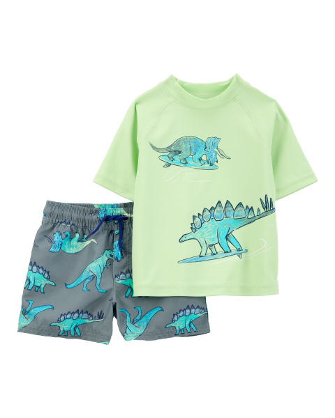 2-Piece Rashguard & Swim Trunk Set
