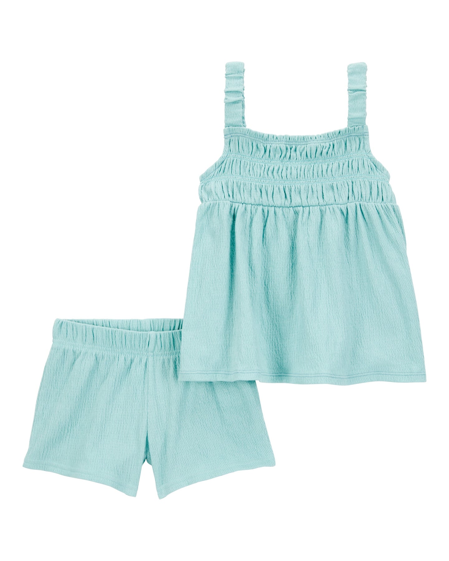 2-Piece Crinkle Jersey Tank & Short Set