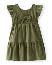 Cargar imagen en el visor de la galería, Tiered Flutter Sleeve Dress - Green
