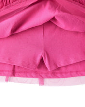 Cargar imagen en el visor de la galería, Smile Long-Sleeve Top &amp; Tulle Skirt Set - Grey/Pink
