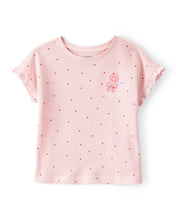 Cargar imagen en el visor de la galería, Polka Dot Short-Sleeve Top - Pink
