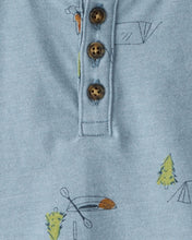 Cargar imagen en el visor de la galería, Camping Short-Sleeve Tee - Blue
