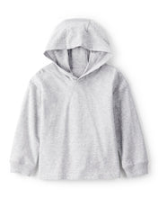 Cargar imagen en el visor de la galería, Cotton Long-Sleeve Hooded Top - Grey
