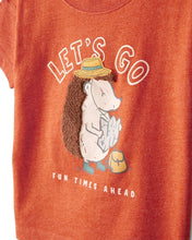 Cargar imagen en el visor de la galería, Hedgehog Short-Sleeve Graphic Tee - Orange
