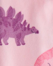 Cargar imagen en el visor de la galería, Dinosaur Snug Fit 2-Way Zip 1-Piece Pajamas - Pink
