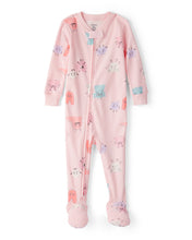 Cargar imagen en el visor de la galería, Monster 100% Cotton Snug Fit 1-Piece Pajamas - Pink

