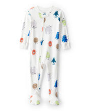 Cargar imagen en el visor de la galería, Monster 100% Cotton Snug Fit 1-Piece Pajamas - Ivory
