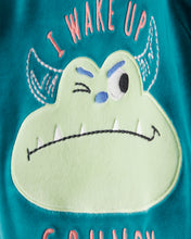 Cargar imagen en el visor de la galería, Monster DreamPlush Snug Fit 2-Piece Pajamas - Teal
