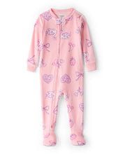 Cargar imagen en el visor de la galería, Swan DreamPlush Snug Fit 1-Piece Pajamas - Pink
