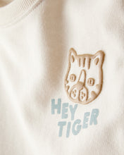 Cargar imagen en el visor de la galería, Hey Tiger' French Terry Sweatshirt &amp; Pant Set - Blue/Cream
