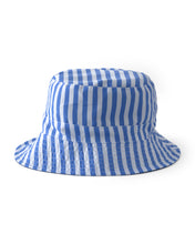 Cargar imagen en el visor de la galería, Reversible Stripe Bucket Swim Hat - Blue
