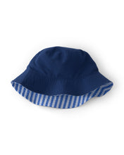 Cargar imagen en el visor de la galería, Reversible Stripe Bucket Swim Hat - Blue
