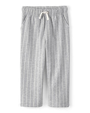 Cargar imagen en el visor de la galería, Striped French Terry Pants - Grey/White
