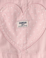 Cargar imagen en el visor de la galería, Heart Pocket Canvas Shortall - Pink
