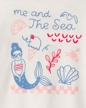 Cargar imagen en el visor de la galería, Mermaid French Terry Pullover Sweatshirt - Ivory
