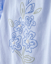 Cargar imagen en el visor de la galería, 2-Piece Floral Top &amp; Skort Set - Blue
