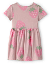 Cargar imagen en el visor de la galería, Strawberry Short-Sleeve Dress - Pink
